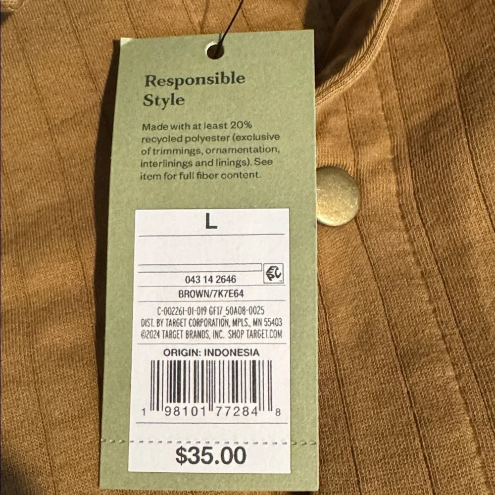 Size Large Goodfellow & Co Men's Brown Jacket